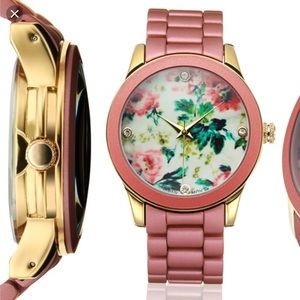 Floral Rose Gold watch